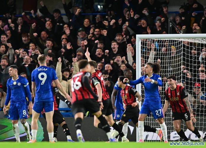 英超-帕尔默建功詹姆斯扳平 切尔西主场2-2战平伯恩茅斯